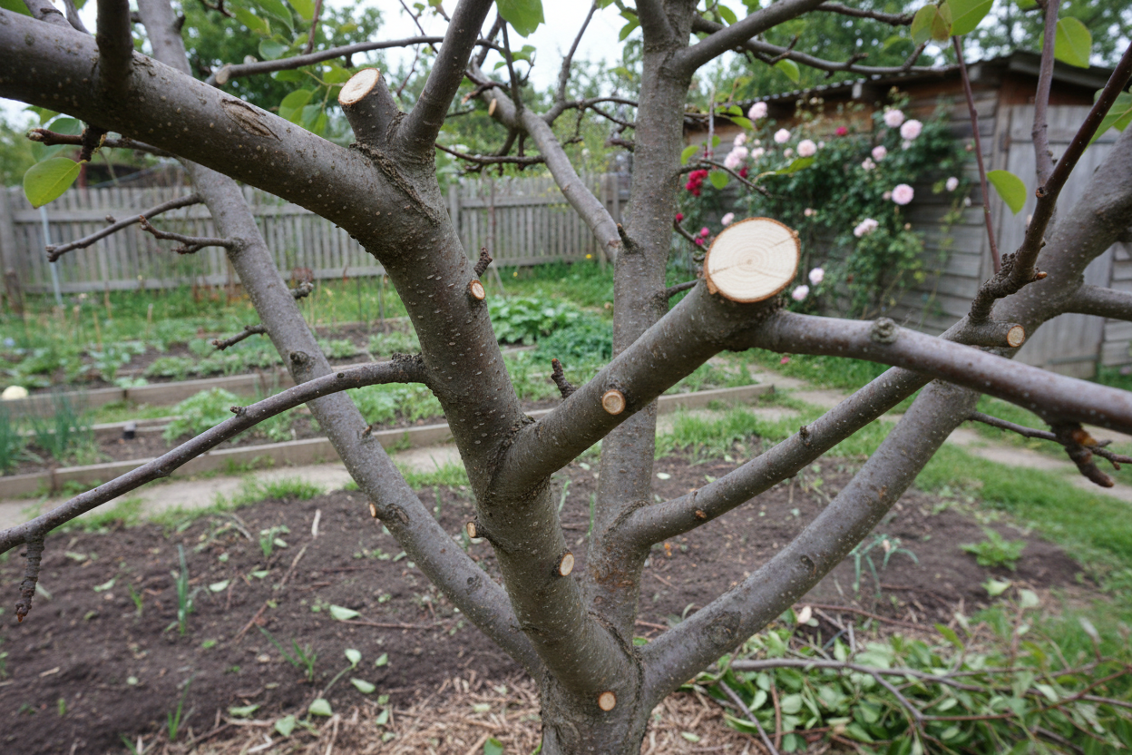 arbre fruitier taillé mais une image réaliste que j'aurais pu moi faire