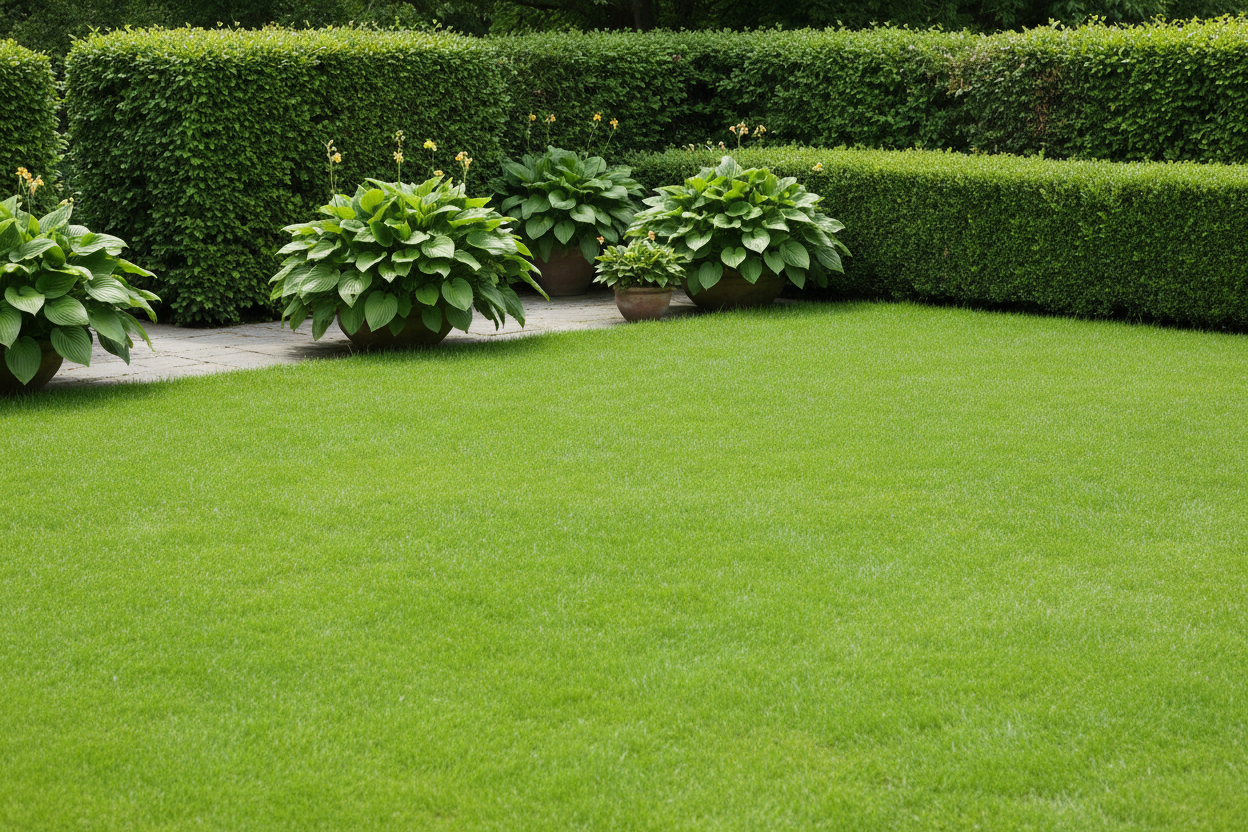 jardin vert simple 